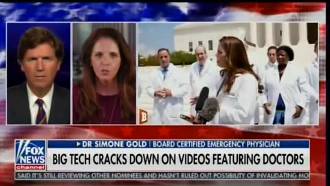 Tucker Carlson interviewing Dr. Simone Gold