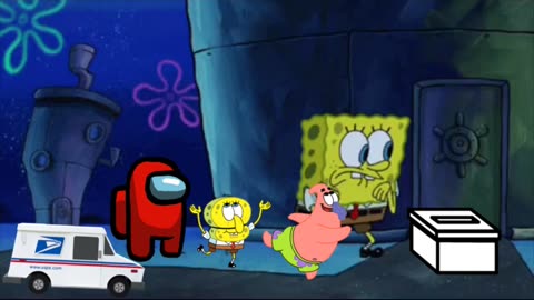 SpongeBob And Patrick Are Pretending To Be Imposters While Everyone Votes For Joe Biden 🗳️