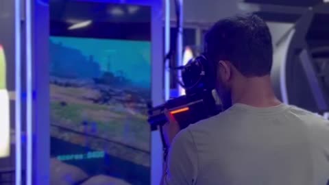 vr shooting arcade game machine