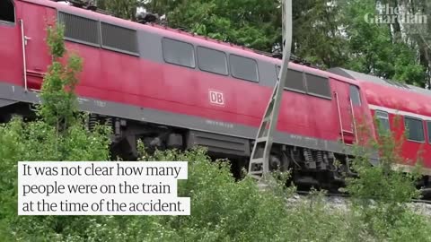Double-decker train derails in southern Germany