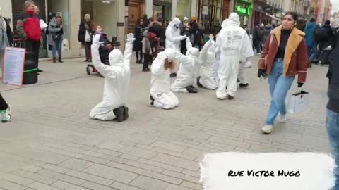 Les Masques Blancs Lyon lancement de la nouvelle Bande son 5 -La Religion Covidiste le 10 dec 2022