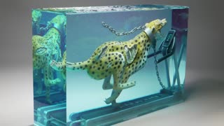 How To Make a Zombie Cheetah Running with Polymer clay, Epoxy Resin and UV Resin