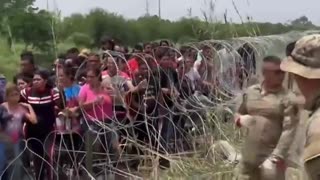 THE TEXAS NATIONAL GUARD IS TRYING TO STOP THE INFLUX OF ILLEGAL IMMIGRANTS