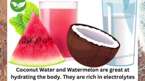 Hydration Hacks: Coconut Water & Watermelon Boost 🥥💦 #shorts