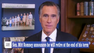 WATCH: Mitt Romney Announces He Will RETIRE At The End Of His Term