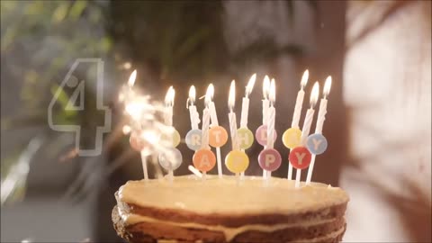 10 Second Countdown With Happy Birthday Video