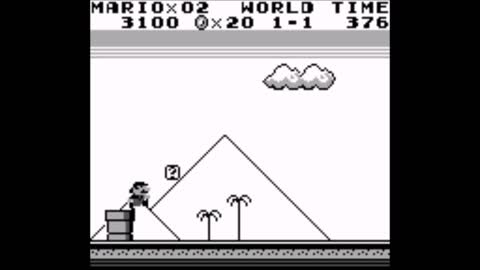 Super Mario Land (Game Boy): World 1-1 Gameplay Presentation