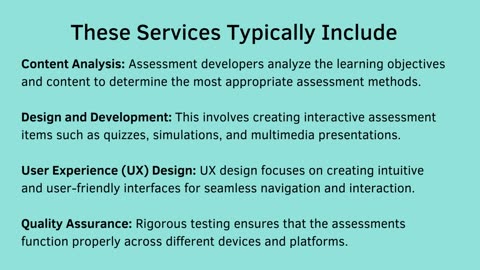 A Closer Look at Interactive Assessments Development Services