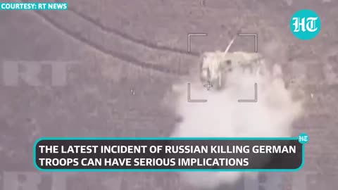 Moscow's Drone Blows Up Leopard Tank With German Troops