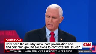 Watch Pence's response when asked if he'll support Trump in 2024