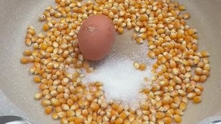 Popcorn recipe with egg