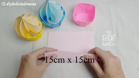 EASY ORIGAMI CUPCAKE - PAPER CUPCAKE CRAFT IDEAS