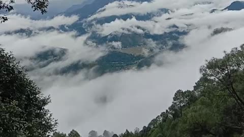 Cloudy nature view at himalya