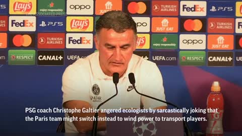 PSG coach sets off storm with quip about flying