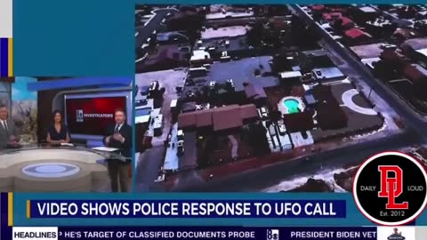 Police body-cam footage records UFO crash landing in a Las Vegas backyard