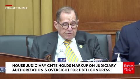 'Right-Wing Echo Chamber'- Jerry Nadler Blasts Republicans At House Judiciary Committee