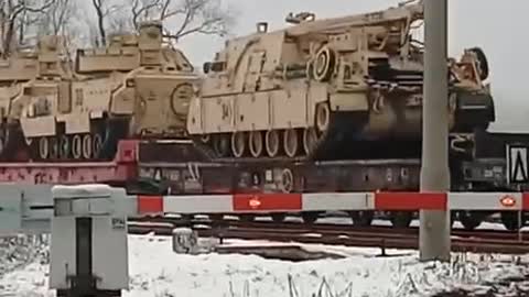 American Bradley's Seen in Poland , Most likely heading to Ukraine