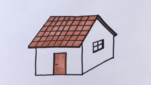 ✍️✍️How to Draw ✍️a Simple House from number 7 Most Easiest Drawing for All✍️✍️