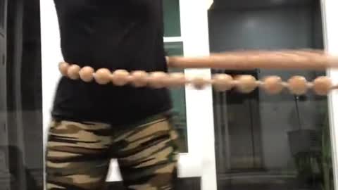 Wooden Ball Hula Hoop