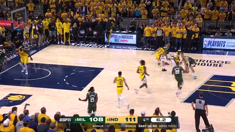 NBA - MIDDLETON TIES THE GAME AT 111 🤯🤯🤯 PACERS BALL... 1.4 SECONDS REMAINING