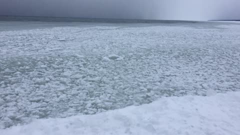 Icy Waves on Lake Superior