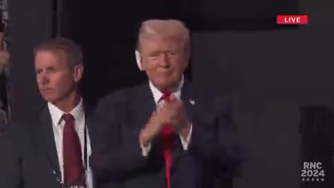 🚨 President Trump just arrived at the RNC convention with a bandage on his ear.