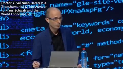 Dr. Harari, top advisor to Klaus Schwab talks about 'human hacking.'