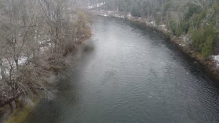 Snowing On The River