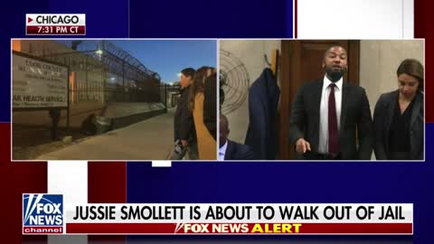 Tucker Carlson comments on Jussie Smollett's release from jail.