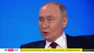 Putin talks peace but warns that Russia's nuclear rules may change _ Ukraine-Russia War Sky News