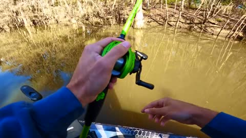 0:11 / 20:50 WE FOUND THE BIG BASS! (Hidden Creek Fishing)