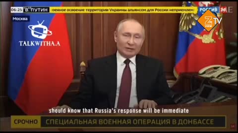 President Vladimir Putin drops his reason for the immenent war On Ukraine and warns other nations