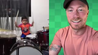 This 2 Year Old Rocks Out Metallica On Drums
