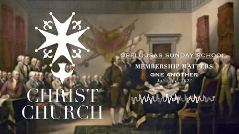 Self Government: Civil Christianity | Christ Church Opelousas - Sunday School