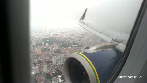 LANDING IN GUARULHOS AZUL A320NEO FLIGHT FORTALEZA TO SÃO PAULO