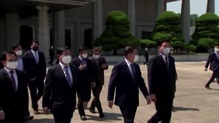 S. Korea's Moon leaves for Biden Summit