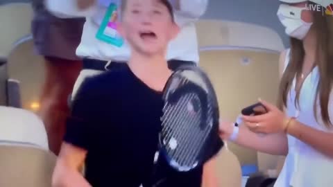 The Kid's Reaction when djokovic gave him his racket is everything Roland Garros Final
