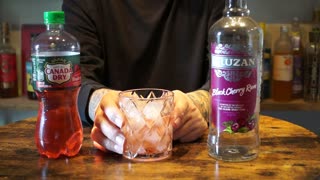 Cruzan Black Cherry Rum & Canada Dry Fruit Splash