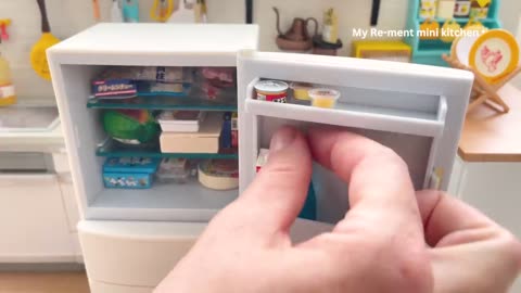 Miniature kitchen set installation ✨ ASMR ✨ Re-ment Collection ✨