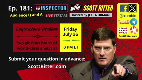 Ask the Inspector Ep. 181 (streams live on July 26 at 8 PM ET)