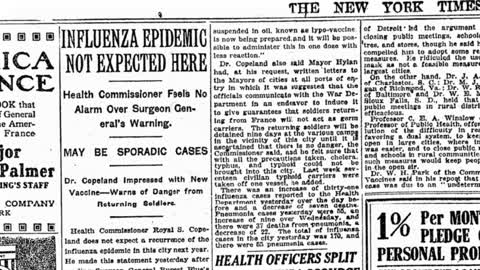 The Story of the Failed Spanish Flu Shots - 1918 Pandemic - Patrick Kelly