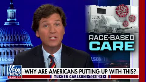Tucker Carlson slams the Biden administration's race-based COVID policy