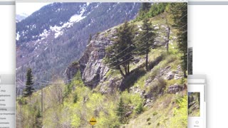 Rock Climbing at the Information Bureau in Waterton Park Southern Alberta