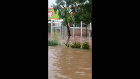 Bucerias, Mexico Flooded on the Main Highway post Hurricane Roslyn