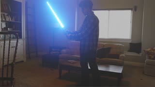 Padawan LightSaber Practicing 1 - Blender 2.81 VFX