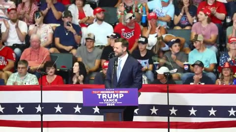 VP nominee J.D. Vance speaks at Trump rally in Grand Rapids