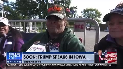 10/07/23 Trump fans line up for 2nd speech today