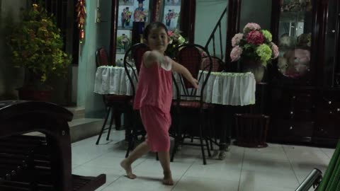 Funny baby dancing girl looking very cute, Best dancing Girl