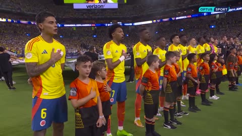 HAIR-RAISING Colombian anthem rings out in Miami 🇨🇴🌴 Copa America Final 2024