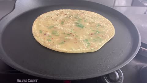 Garlic Paratha Recipe with Liquid Dough in 5 mins | No rolling No Kneading Paratha